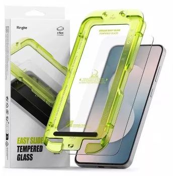 Ringke Easy Slide 2-pak kaljeno staklo zaštita zaslona za Samsung Galaxy S25 FE prozirno