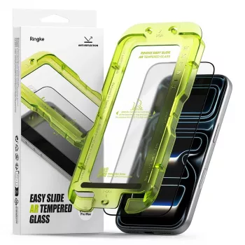 Ringke Easy Slide antirefleksna zaštitna folija od kaljenog stakla za iPhone 17 Pro Max, crna