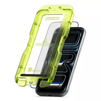 Ringke Easy Slide antirefleksna zaštita zaslona od kaljenog stakla za Apple iPhone 17 Pro, crna