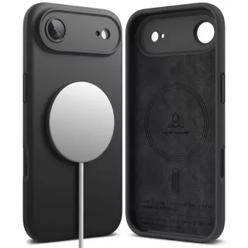 Ringke silikonska magnetska MagSafe futrola za Apple iPhone 17 Air - crna