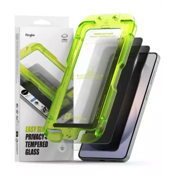 Ringke Easy Slide 2-Pack Privacy kaljeno staklo zaštita zaslona za Samsung Galaxy S26
