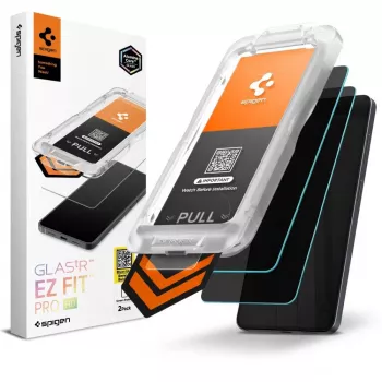 Spigen Glas.TR EZ Fit Pro AC HD zaštita zaslona od kaljenog stakla za Samsung Galaxy S26, 2 komada, crna