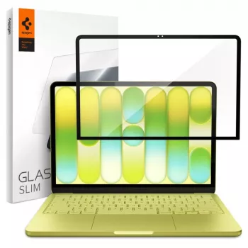 SPIGEN Glas.tR Slim kaljeno staklo za zaštitu zaslona punog prekrivanja za Apple MacBook Neo 13 (2026) - crno