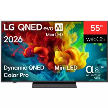 LG 55QNED83B6A 55 inch 4K QNED pametni TV s Mini LED i α7 Gen5 AI procesorom