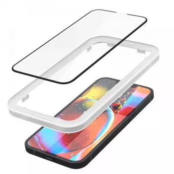 Spigen AlignMaster Glass zaštitna folija za zaslon punog prekrivanja za Apple iPhone 13/13 Pro/14/16E/17E crna (pakiranje od 2)