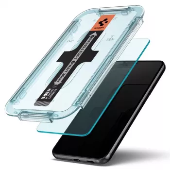 Spigen Glas.tR EZ Fit kaljeno staklo zaštitna folija za zaslon 2-pak za Samsung Galaxy S22