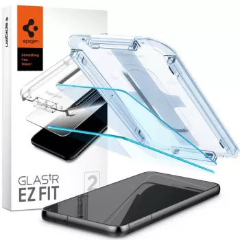Spigen Glas.tR EZ Fit kaljeno zaštitno staklo za Samsung Galaxy S23 (2 komada) prozirno