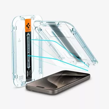 Spigen GLAS.tR EZ FIT 2 komada kaljeno zaštitno staklo za iPhone 15 Pro