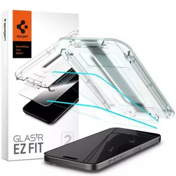 Spigen GLAS.tR EZ FIT 2 komada kaljeno zaštitno staklo za iPhone 15 Pro