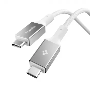 Spigen Essential USB-C na USB-C kabel 100W 1m bijeli