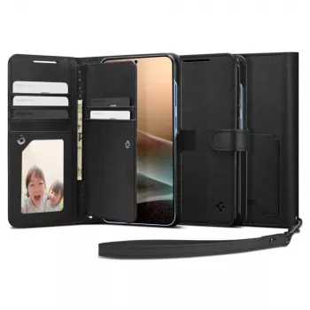 SPIGEN Wallet S maska za Samsung Galaxy S25+ Plus crna