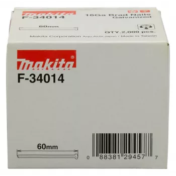 Makita F-34014 čavli 60mm 2000 komada pocinčani čelik