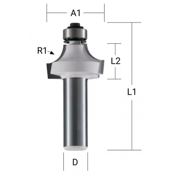 Makita glodalo za zaobljavanje - 19 mm