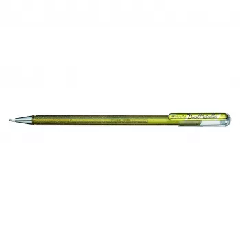Pentel Hybrid Dual Metallic gel olovka - zlatna - 1,0 mm - s poklopcem