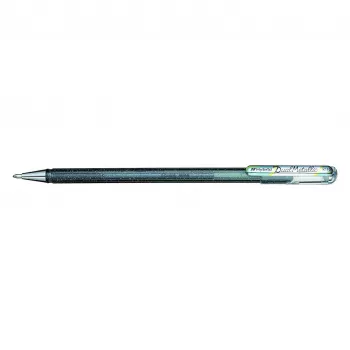 Pentel Hybrid Dual Metallic gel olovka - metalik srebrna - 1,0 mm - s poklopcem