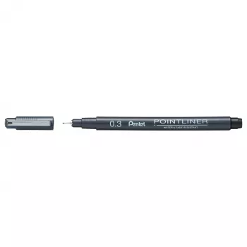 Pentel Pointliner fineliner crni 0,3 mm
