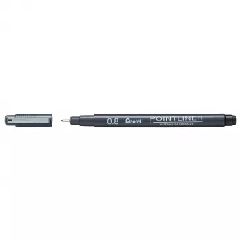 Pentel Pointliner fineliner crni 0,8 mm