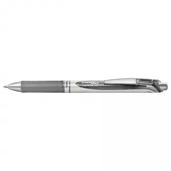 Pentel EnerGel BL77-NX gel olovka s mehanizmom na klik - siva tinta - 0,7 mm - može se puniti