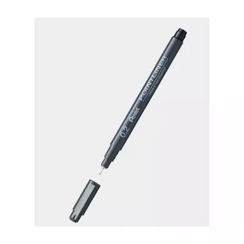Pentel fineliner pigment crni 0,3 mm