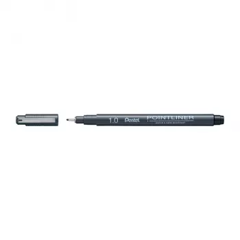 Pentel fineliner pigment crni 1,0 mm