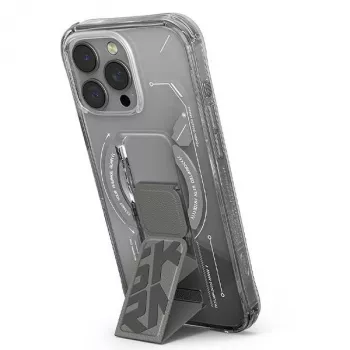 SKINARMA Helio Case for iPhone 16 Pro Max 6.9 inch Magnetic Charging + Grip Stand Titanium