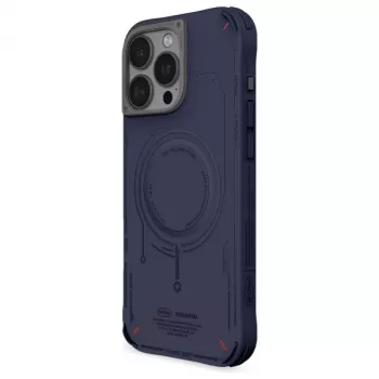 SKINARMA Mecha Case for iPhone 16 Pro 6.3 inch Magnetic Charging Navy