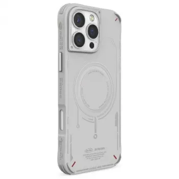 SKINARMA Mecha Case for iPhone 16 Pro Max 6.9 inch Magnetic Charging Light Grey