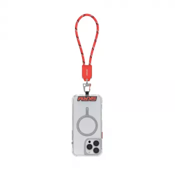 SKINARMA Dyno Ve 2-u-1 USB-C kabel s uzicom 20cm crveni