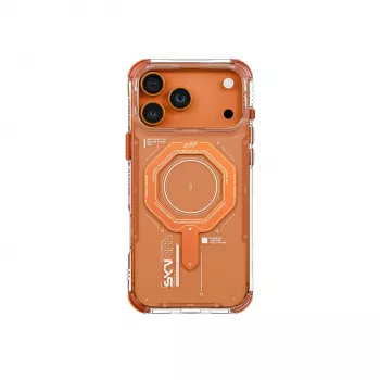 Skinarma Magma magnetska futrola za punjenje za iPhone 17 Pro Max, narančasta