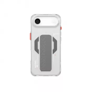 SKINARMA Haxa Case with Mag-Charge Magnetic Ring and Grip-Stand for Apple iPhone Air, Clear (SK-2025IP6.6-HAXA-CLR)