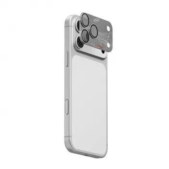 Skinarma Sonix zaštita objektiva kamere od punog aluminija za iPhone 17 Pro Max, srebrna, Skin000389