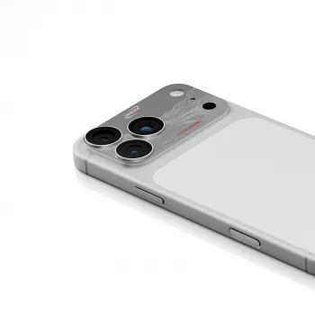 Skinarma Sonix zaštita objektiva kamere od punog aluminija za iPhone 17 Pro Max, srebrna, Skin000389