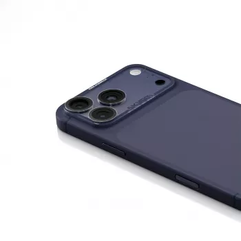 Skinarma Magma potpuno mat zaštita za leće kamere za iPhone 17 Pro Max, plava
