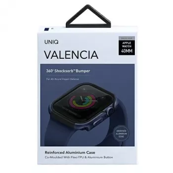 UNIQ Valencia zaštitna futrola za Apple Watch Series 4/5/6/SE/SE3 40mm - Atlantic Blue