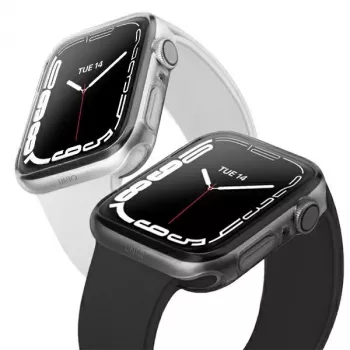 UNIQ Glase zaštitna futrola za Apple Watch Series 7/8/9 41mm, dvostruko pakiranje, Clear & Smoke