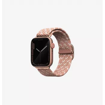UNIQ Aspen pletena Solo Loop narukvica za Apple Watch 38/40/41mm Series 1-9/SE/SE2/SE3 - Citrus Pink