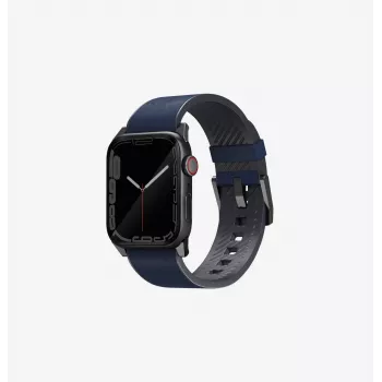 UNIQ Straden kožna hibridna narukvica za Apple Watch 42/44/45/49mm plava