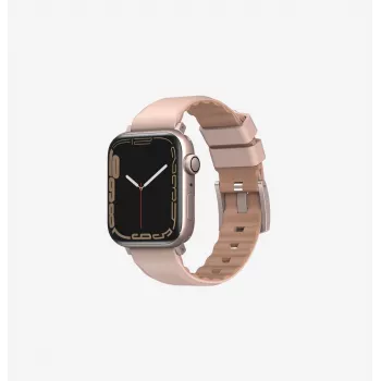 UNIQ Linus narukvica za Apple Watch Series 1/2/3/4/5/6/7/8/9/SE/SE2/SE3 38/40/41mm Airosoft silikonska sportska narukvica - Blush Pink