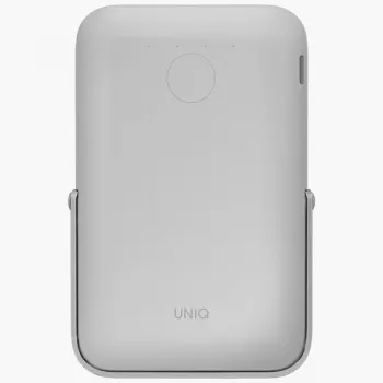 UNIQ Powerbank Hoveo 5000mAh USB-C 20W PD Fast Charge Wireless Magnetic Chalk Grey