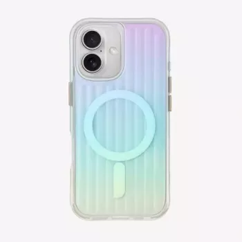 UNIQ Coehl Linear Magnetic Charging Case for Apple iPhone 16 6.1 inch Opal Iridescent