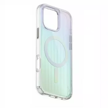 UNIQ Coehl Linear Magnetic Charging Case for iPhone 16 Pro 6.3 inch Opal/Iridescent