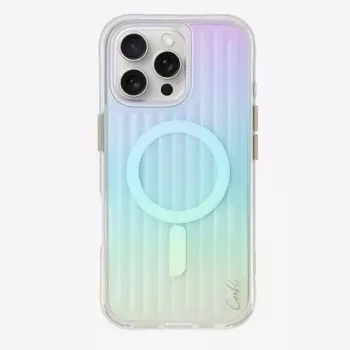 UNIQ Coehl Linear Magnetic Charging Case for iPhone 16 Pro Max 6.9 inch Opal/Iridescent