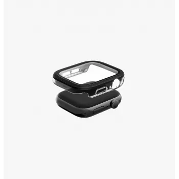 UNIQ Voute zaštitna futrola za Apple Watch Series 10 / 11 42mm s kaljenim staklom, srebrna