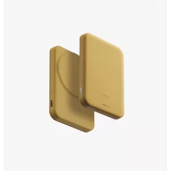 UNIQ Lyden Lexa magnetski power bank 5000mAh PD USB-C MagSafe, žuti