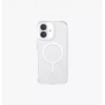 UNIQ LifePro Xtreme MagClick Charging Case for iPhone 17, Clear Glitter