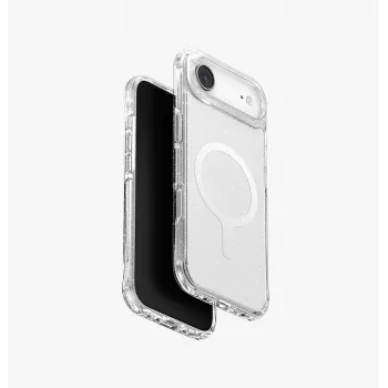 UNIQ LifePro Xtreme MagClick Charging Case for iPhone Air, Transparent/Glitter