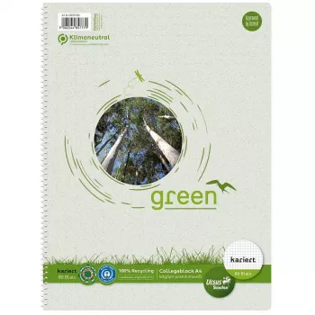 Staufen Ursus blok College DIN A4 60 g/m² 80 listova kockasti (linija 28) 4 rupe