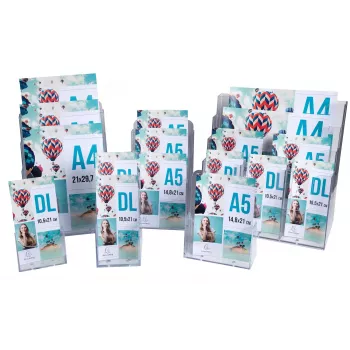 Exacompta A4 stalak za pult s 1 pretincem, polistiren, prozirni, 85 x 235 x 247 mm (74058D)