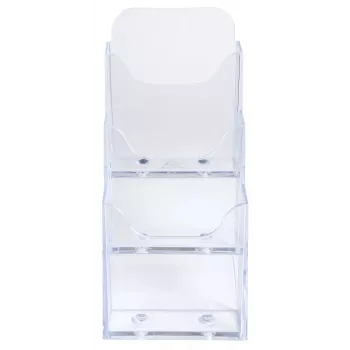 Exacompta DL stalak za pult s 3 pretinca, polistiren, prozirni (73158D)