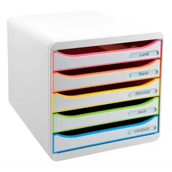 Exacompta BIG-BOX PLUS Office Harlequin kutija s ladicama, 347 x 278 x 271 mm (309913D)